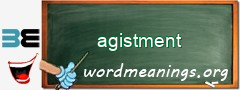 WordMeaning blackboard for agistment
